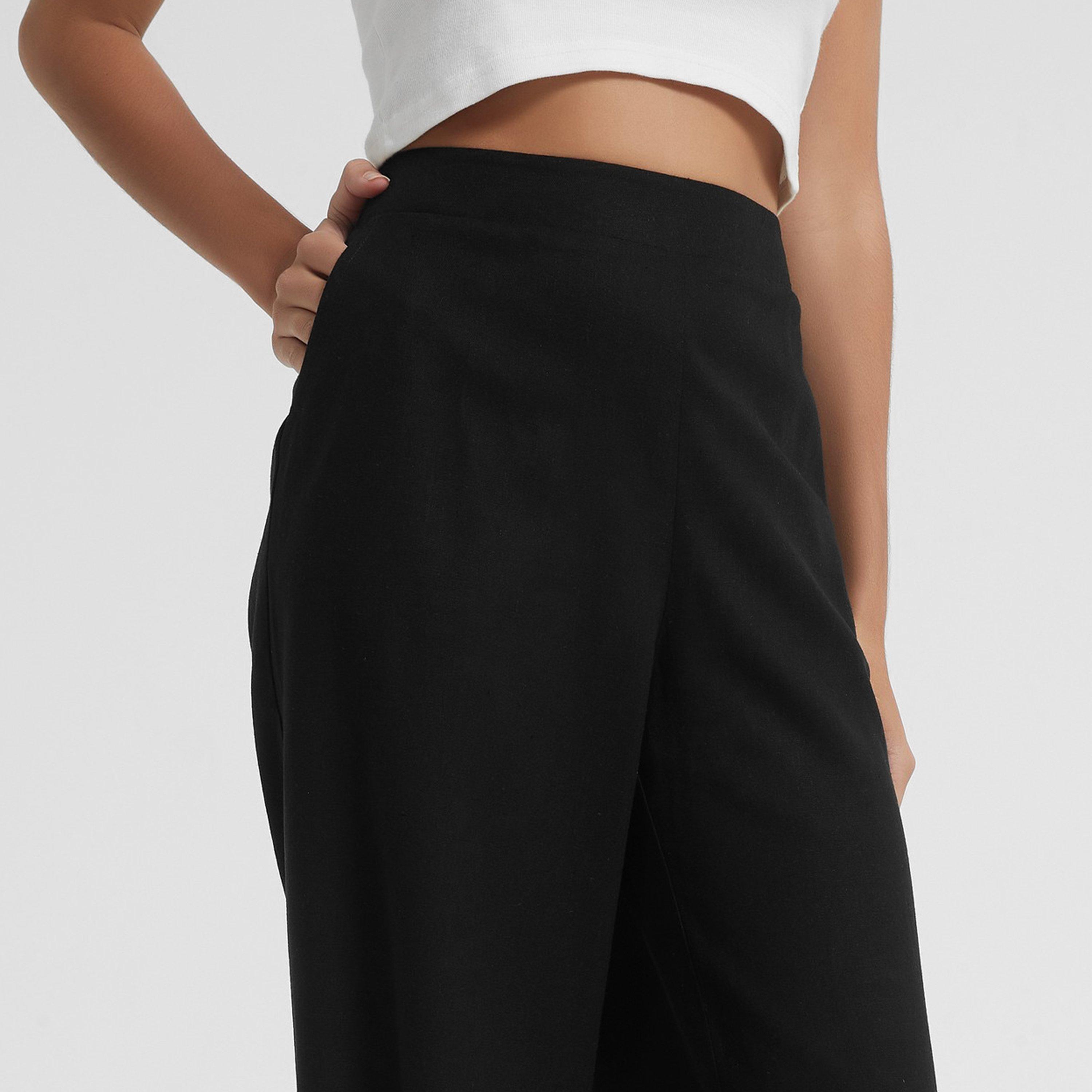 Be You Ladies Linen Wide Leg Trousers
