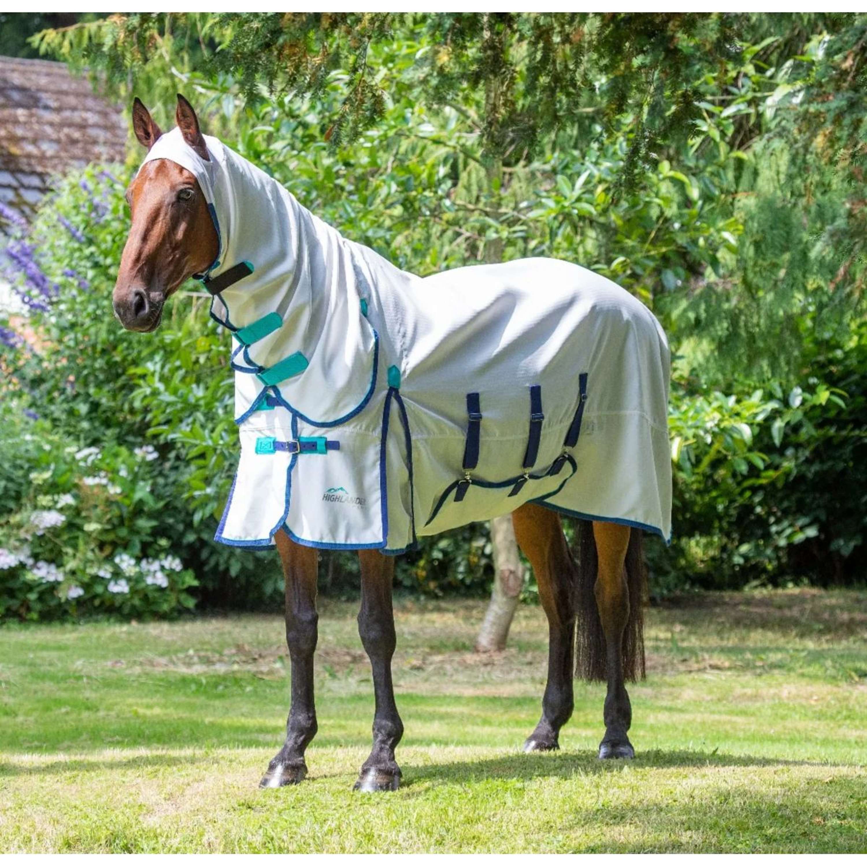 Highlander Plus by Shires Eczeemdeken Sweet-Itch Combo White
