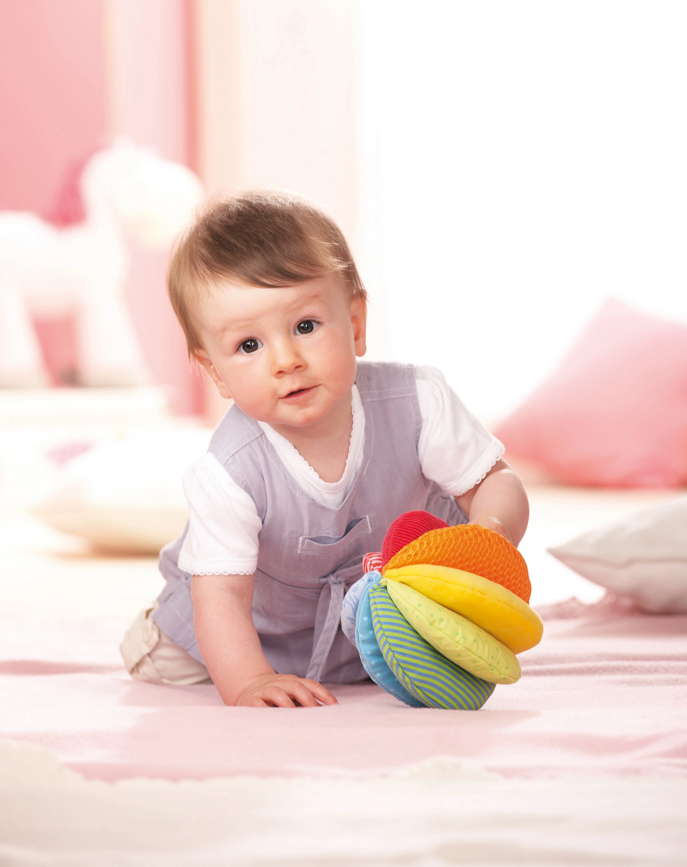 Greiflingball REGENBOGEN in bunt