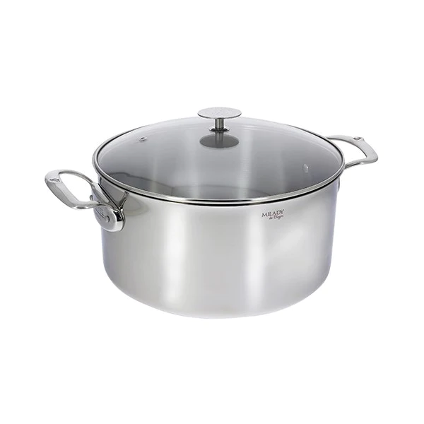 Faitout Milady acier inoxydable 28 cm De Buyer