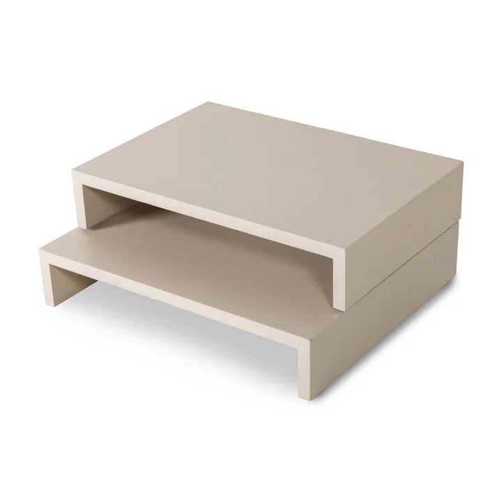 HKliving - Wooden Plateau, small, sand