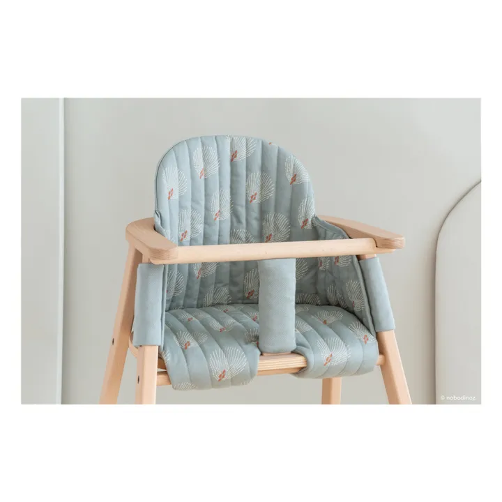 Nobodinoz Assise pour chaise haute Growing green | Vert d'eau
