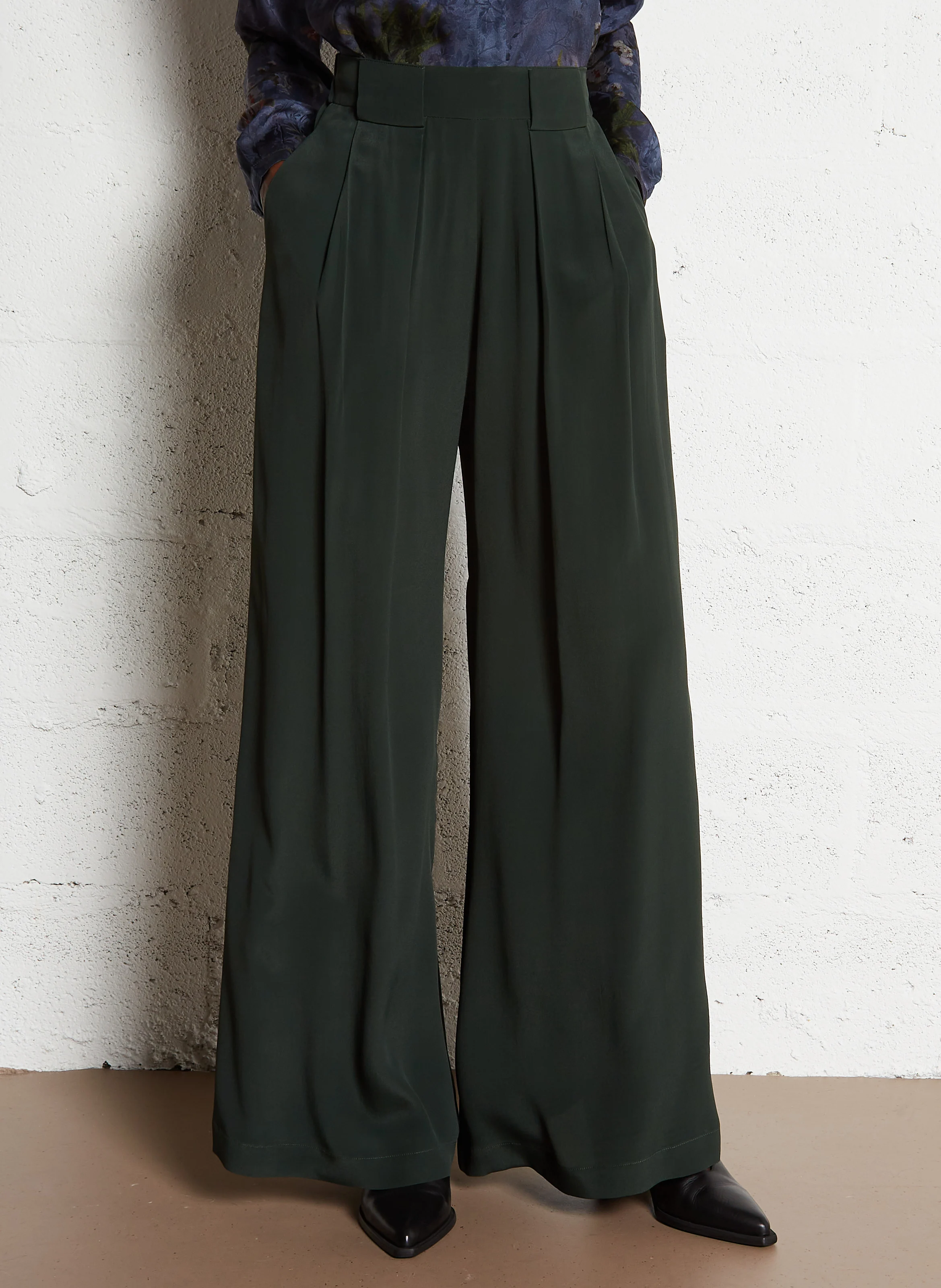 ASPEN - Pantalon large | Vert