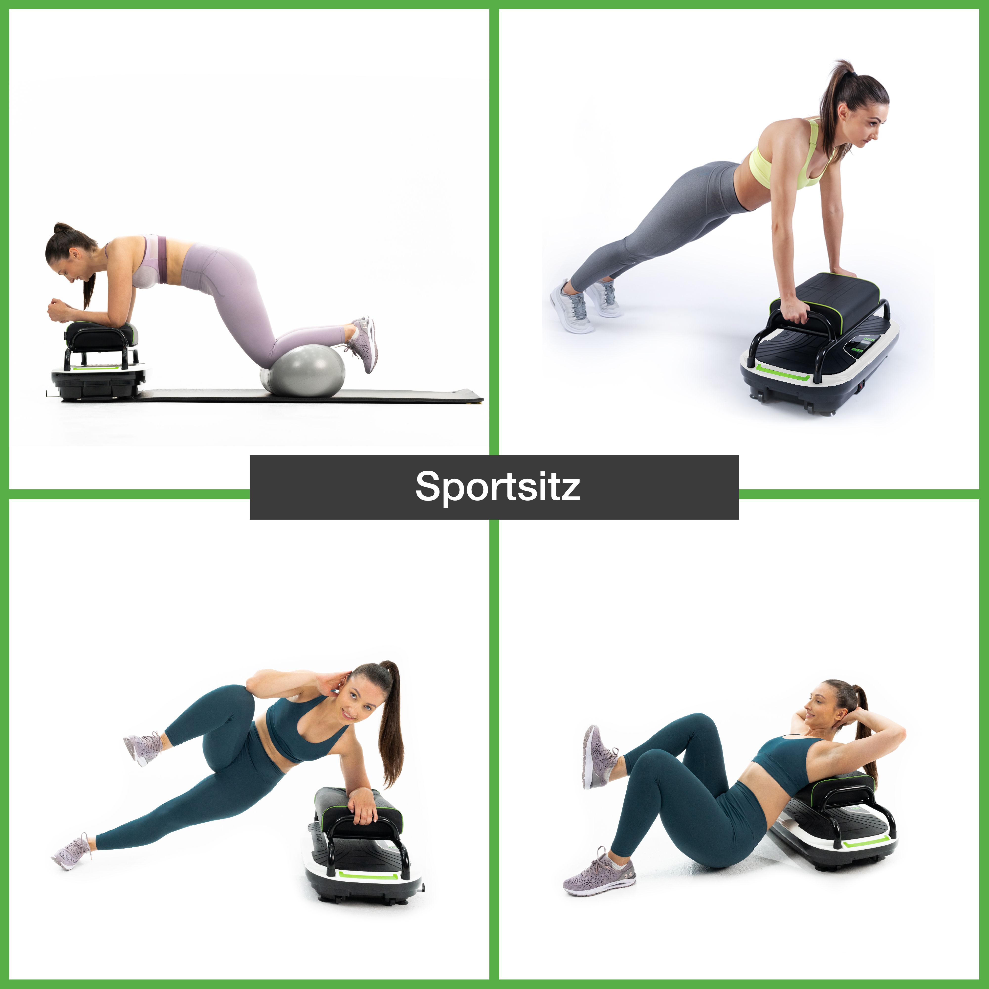 Donnerberg Vibrationsplatte Thera mit Sportsitz im Set
