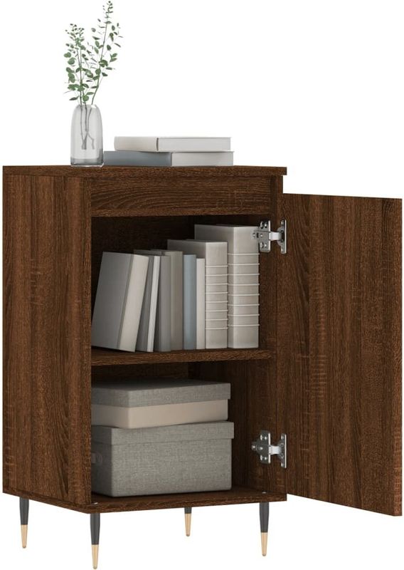 Dressoir - Hout - Metalen Poten - 2 Vakken