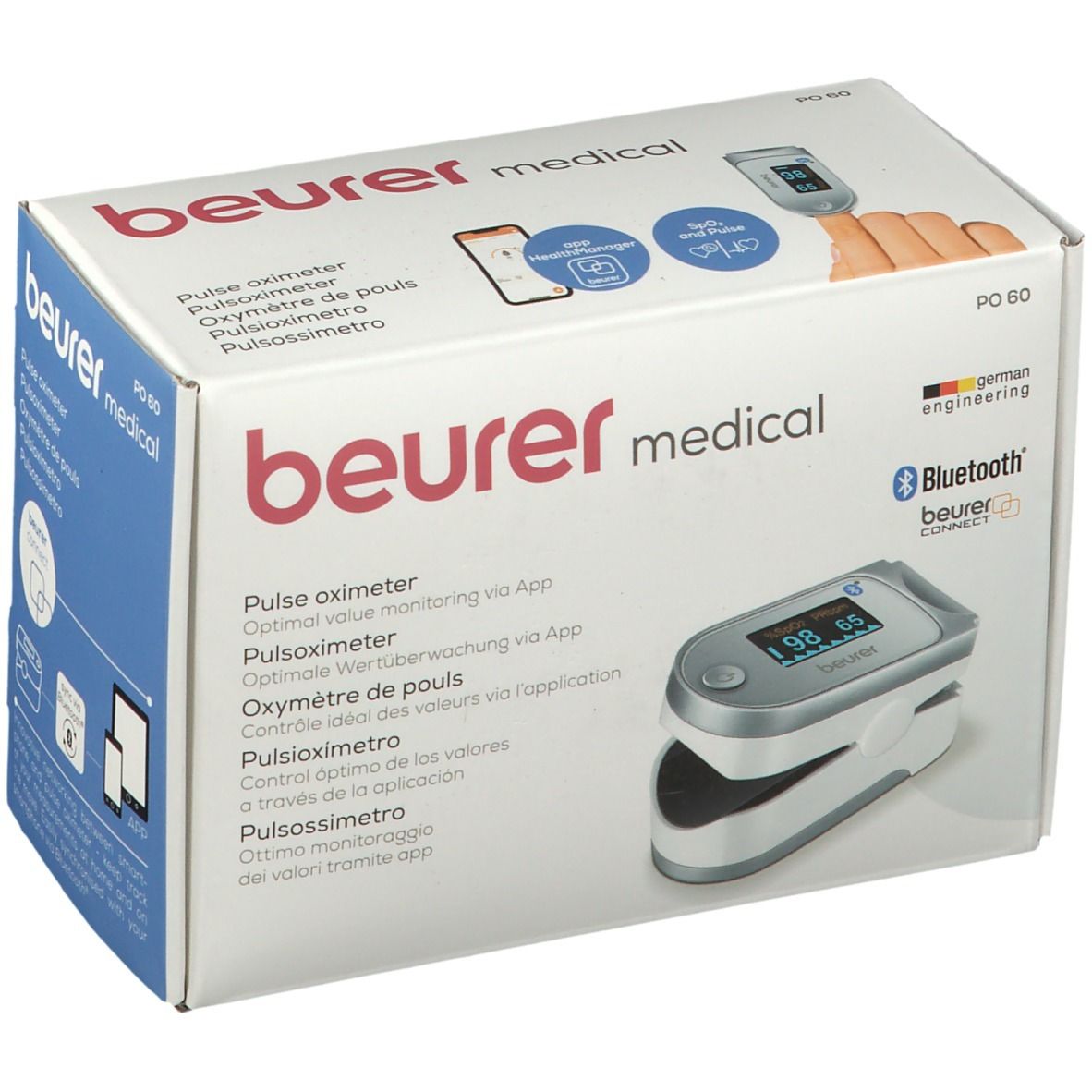beurer Bluetooth Pulsoximeter PO60