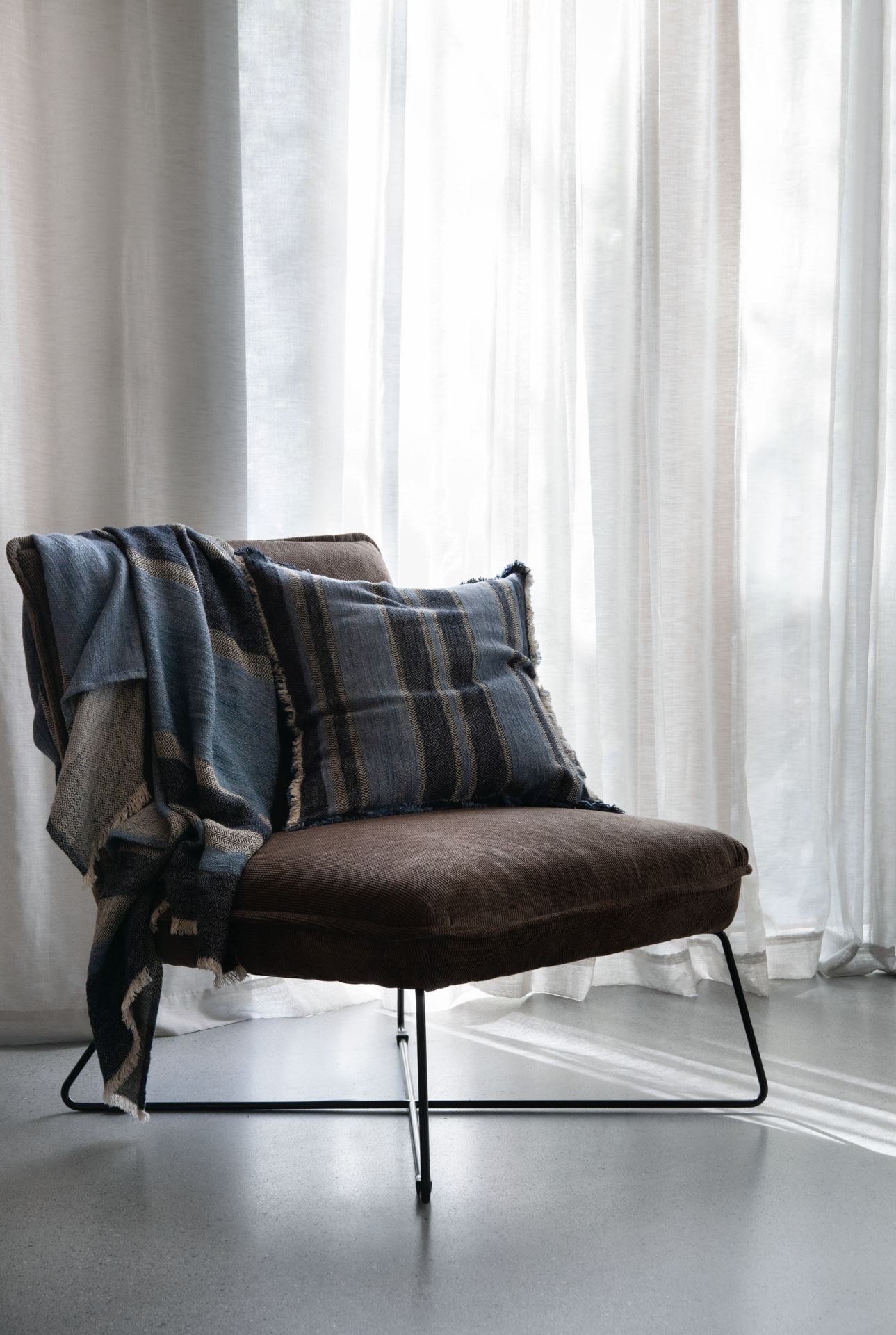 Loungestol lys brun - 72x83x82,5 cm
