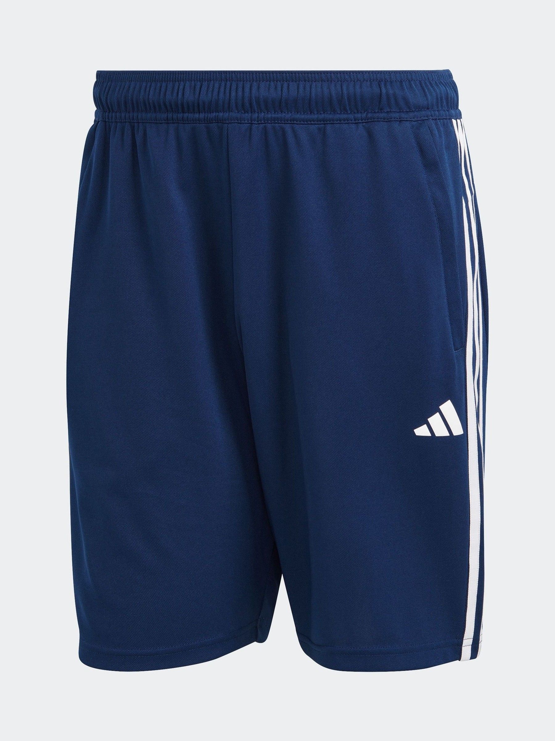 Blauw - adidas Train Essentials short met 3strepen
