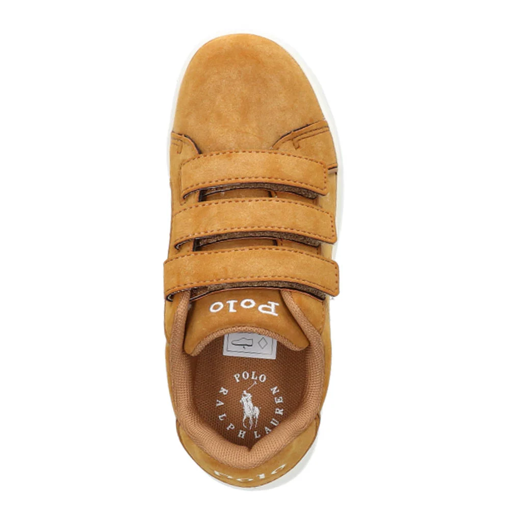 Ralph Lauren Heritage Court III Schoolkind suède sneakers oker