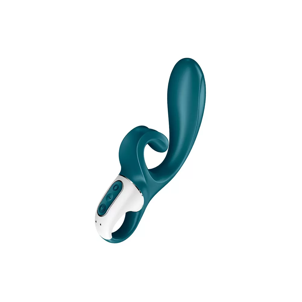 Satisfyer Hug Me Vibrator - Gray/Blue