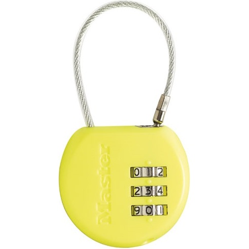 Cadenas à combinaison - porte adresse - 42 mm - anse de 44 mm - coloris ass