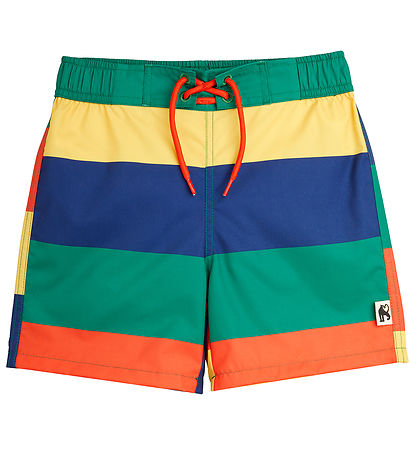 Mini Rodini Bådeshorts - Stripe - Multi