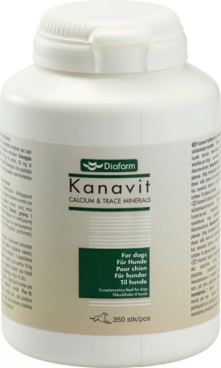 Diafarm Kanavit Calcium & Spormineraler - 350 stk.