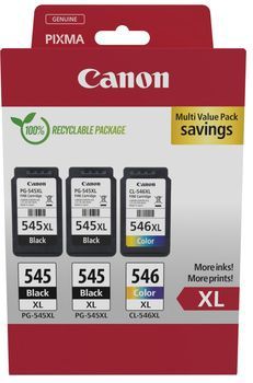 Canon - PG-545XL + CL-546XL - Inktcartridges - Zwart - Kleur
