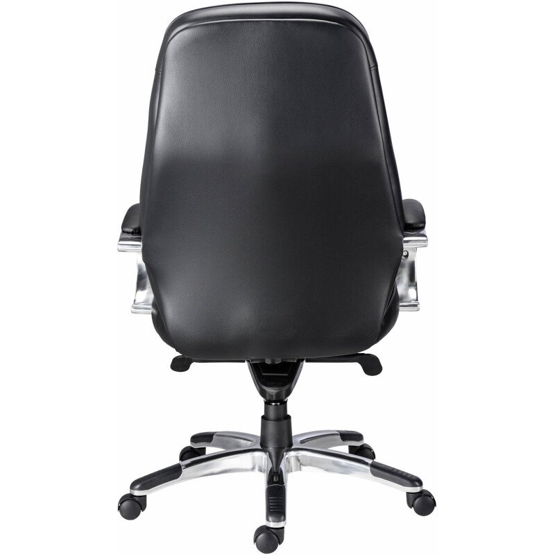 Fauteuil de bureau Kolos cuir - avec accoudoirs, appui-tête - Mécanisme Basculant axe décalé - Pied aluminium