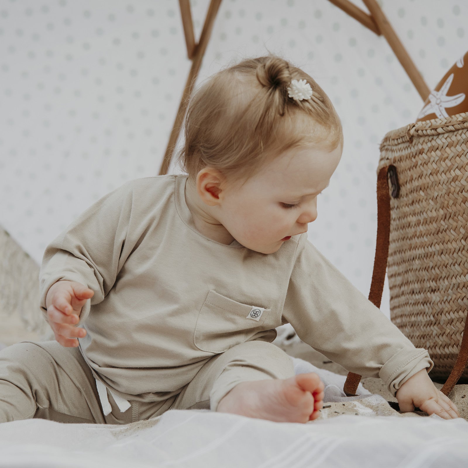 Baby Langarmshirt UVP 50  Sandy Beach