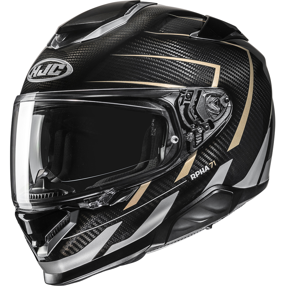 HJC - Casque RPHA 71 Carbon Cano MC9 / Noir / Argent / Or