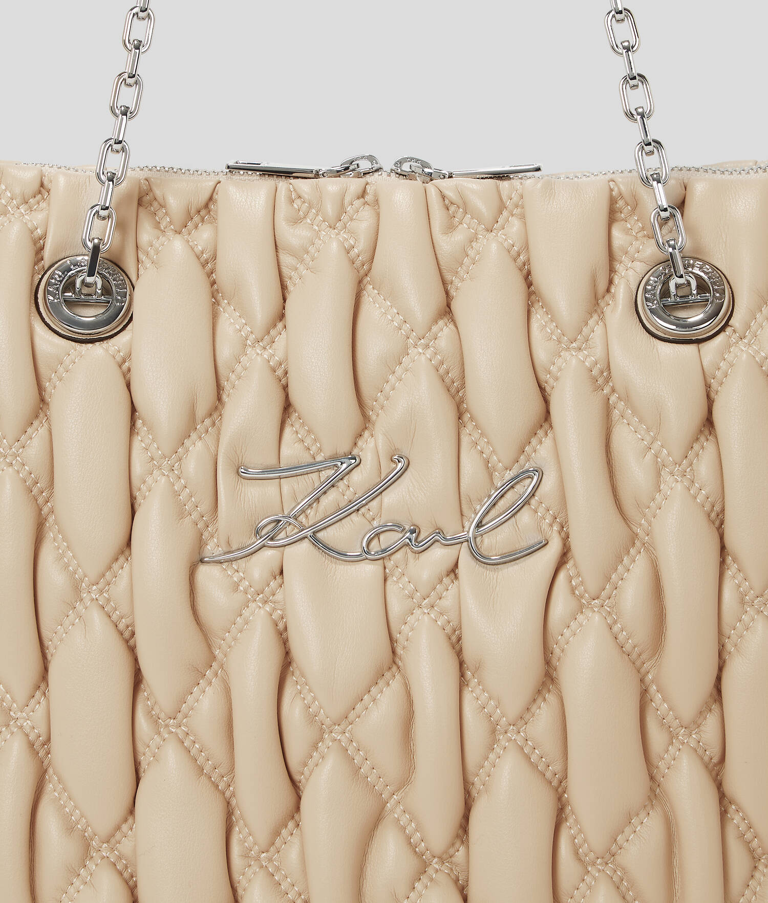 SAC CABAS K/SIGNATURE KUILT - Trench Beige