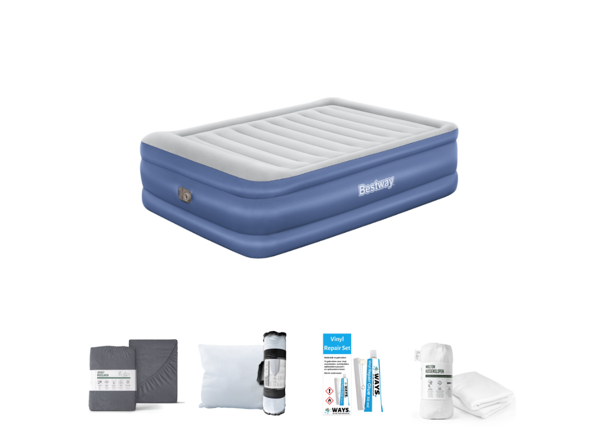 Bestway Tritech Queen 203 x 152 cm Luchtbedset - 5-delig