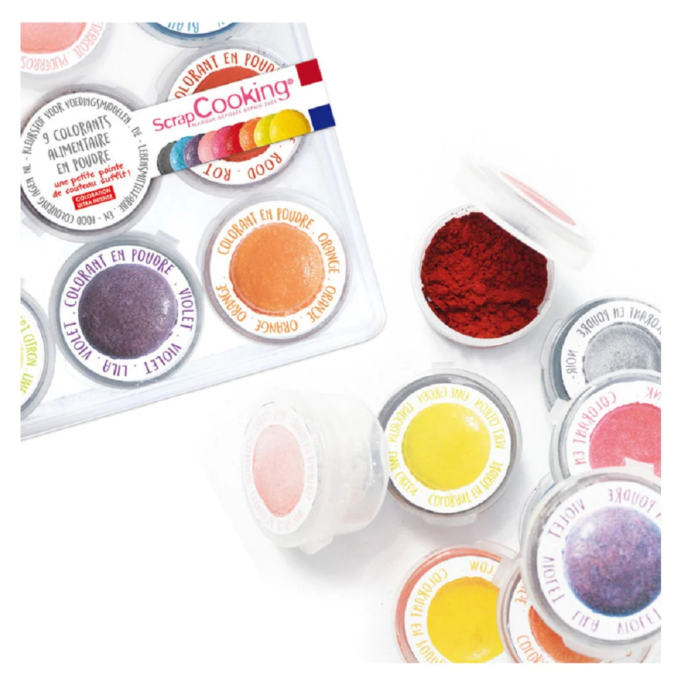 9 minis colorants Scrapcooking