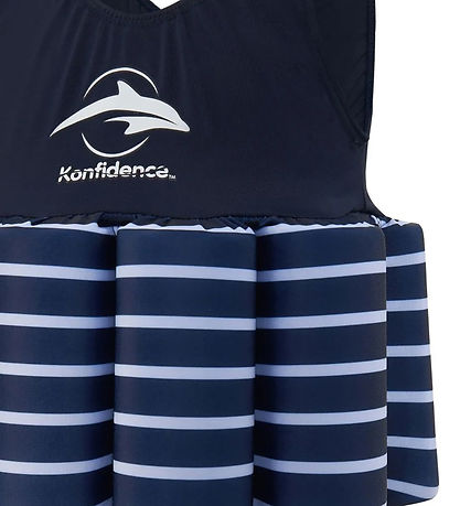 Konfidence Badeanzug - UV40+ - Navy Blue/Breton