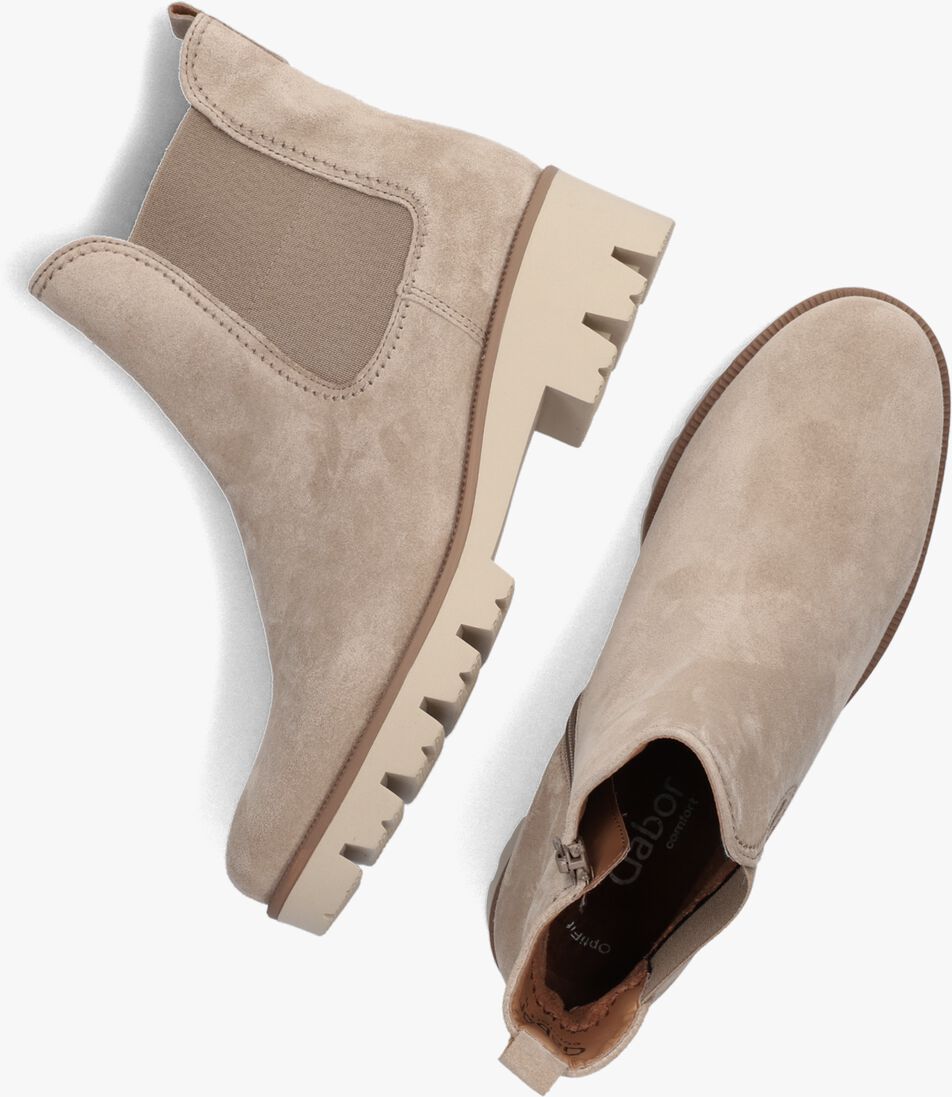 GABOR beige gabor chelsea boots 771.1