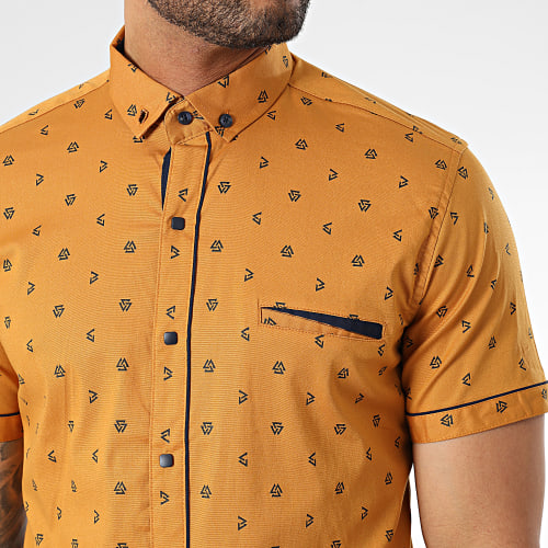 Chemise Manches Courtes Moutarde