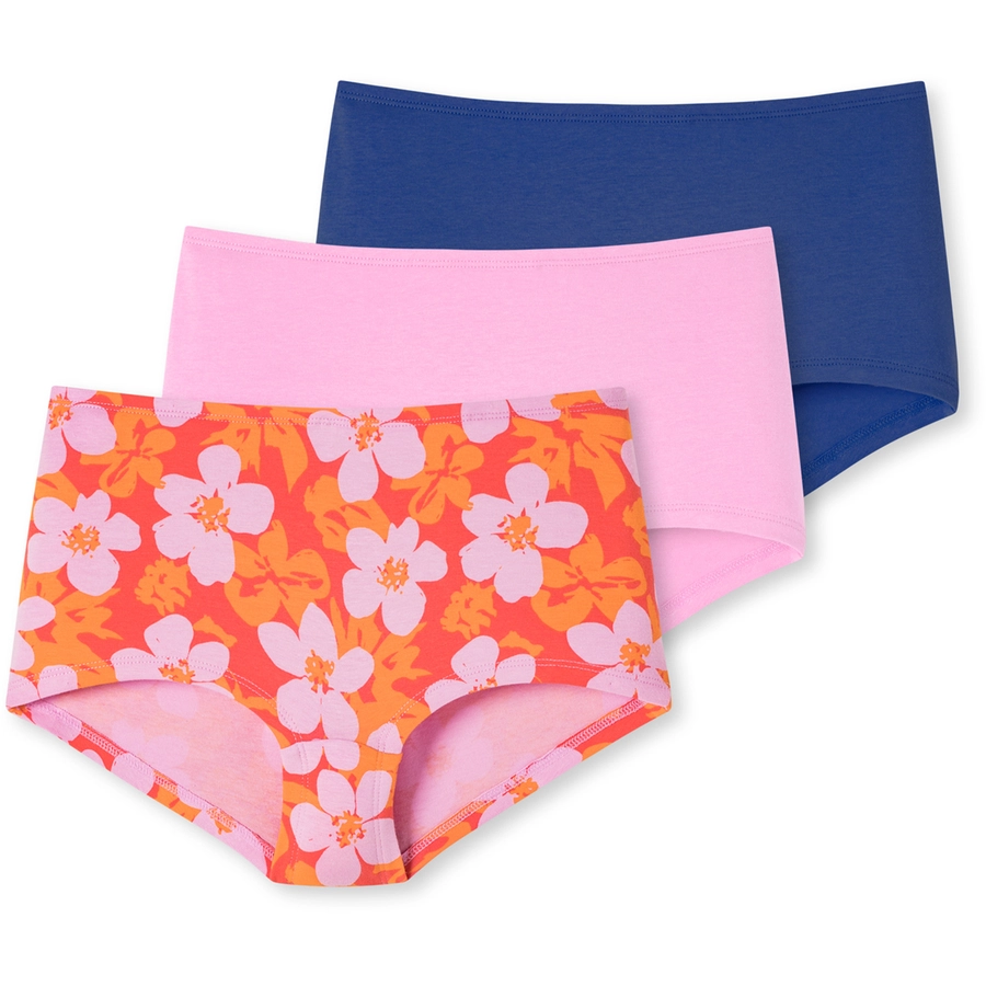 Schiesser Panty 955 Organic Cotton Orange, Rosa, Nachtblau