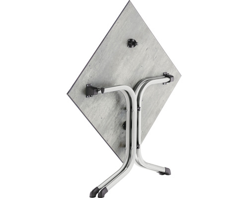 Klaptafel Sieger 80 x 80 x 73 cm metaal vierkant ijzergrijs grafiet