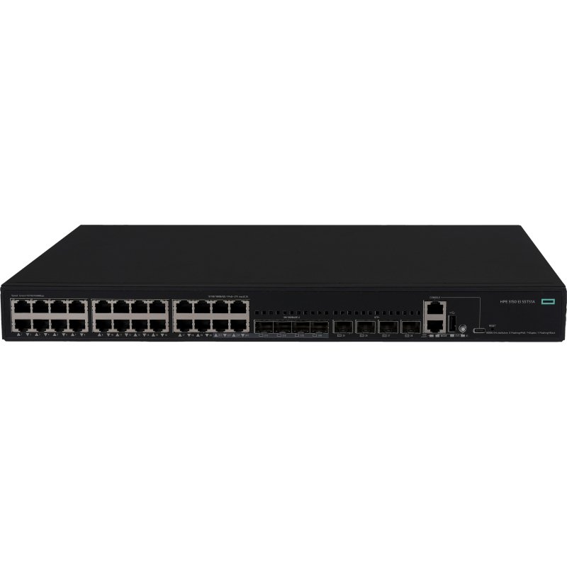 HPE Networking Comware Switch 24p 10M/100M/1G PoE+ 4p SFP 1G Combo 4p SFP+ 1G/10G 5150EI