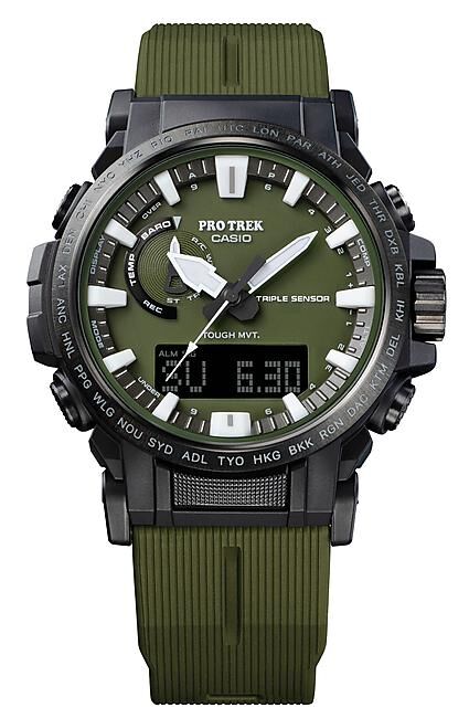 CASIO - MONTRE ALTIMETRE PRW 61 KAKI