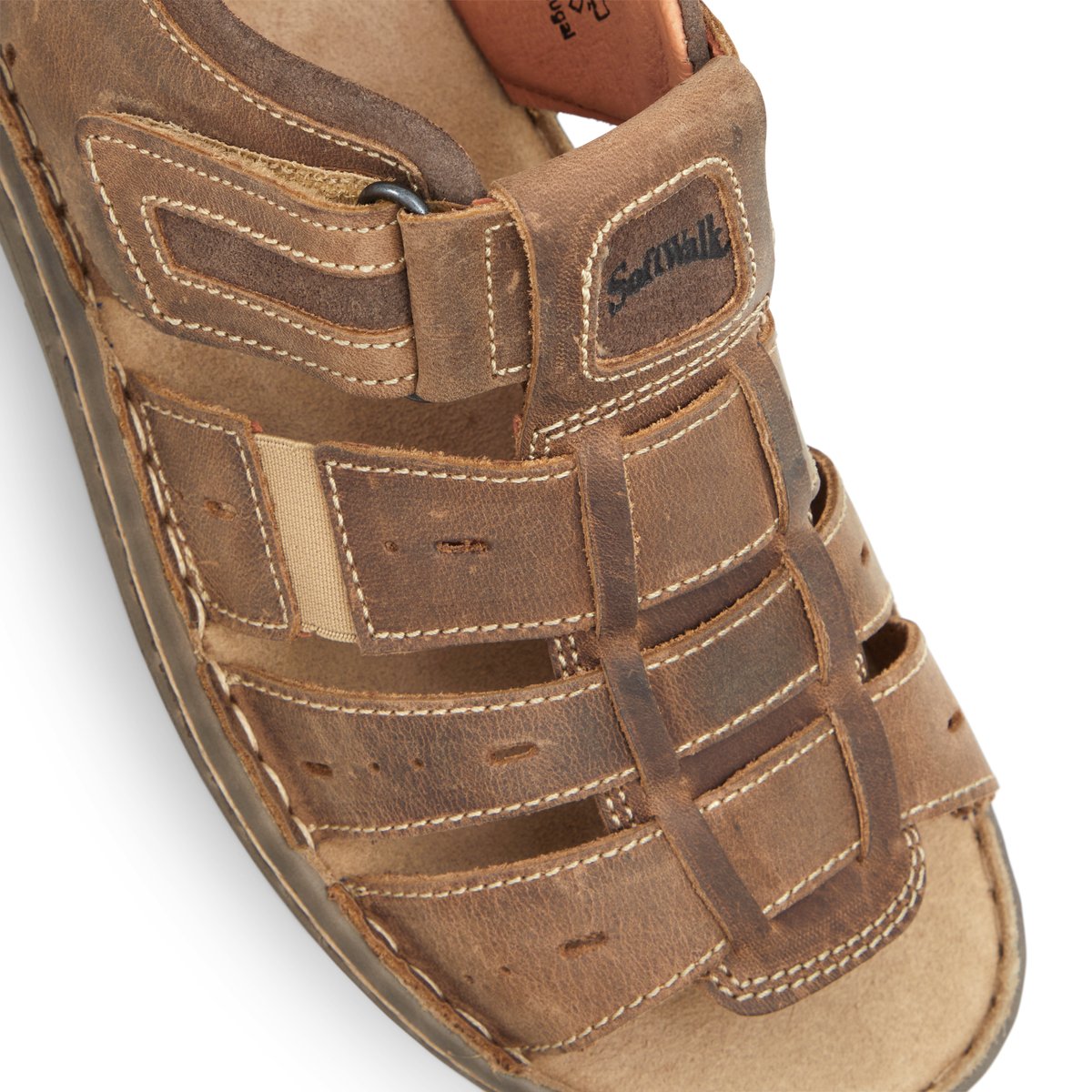 SOFT WALK-Toesen-Sandales à lanières - Talon plat - Beige