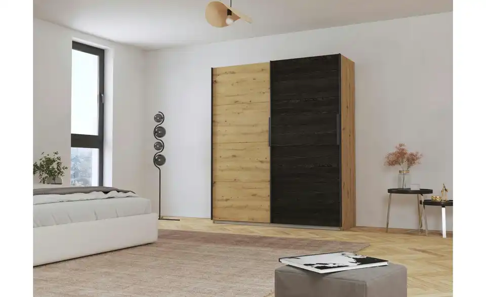 Schwebetürenschrank Apollon 65 cm 181 cm 2 Stück