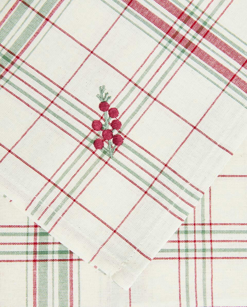 PACOTE DE GUARDANAPOS XADREZ COM LISTRAS DE NATAL (PACOTE COM 2)