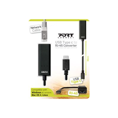 PORT Connect - convertisseur USB-C (M) vers RJ45 (F)