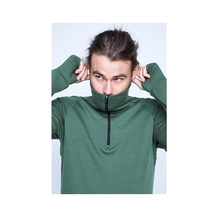 Devold Expedition Merino 235 Z.Neck Man Forest