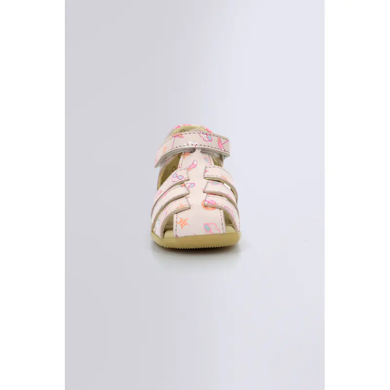 Bigflo Rose plage SANDALES Cuir Fille