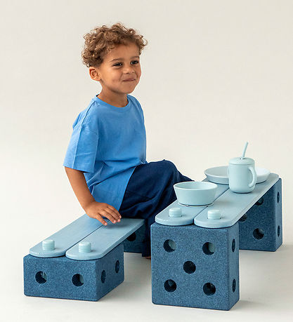MODU Balancebane - 17 Teile - Deep Blue/Sky Blue