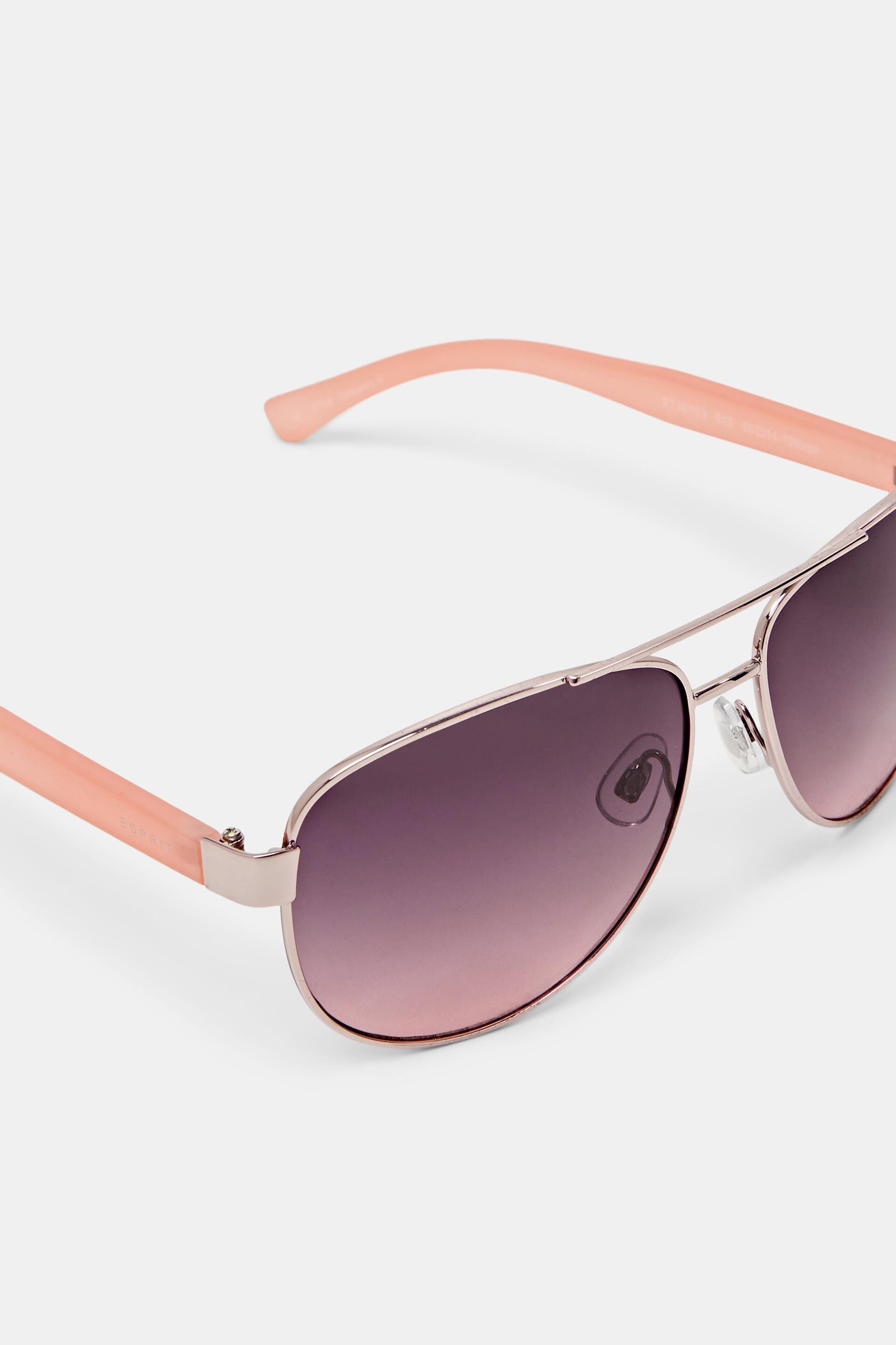 Lunettes de soleil unisexes au look aviateur