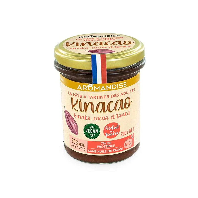 Pâte à tartiner Kinacao - Kinako et cacao - 200 g Aromandise
