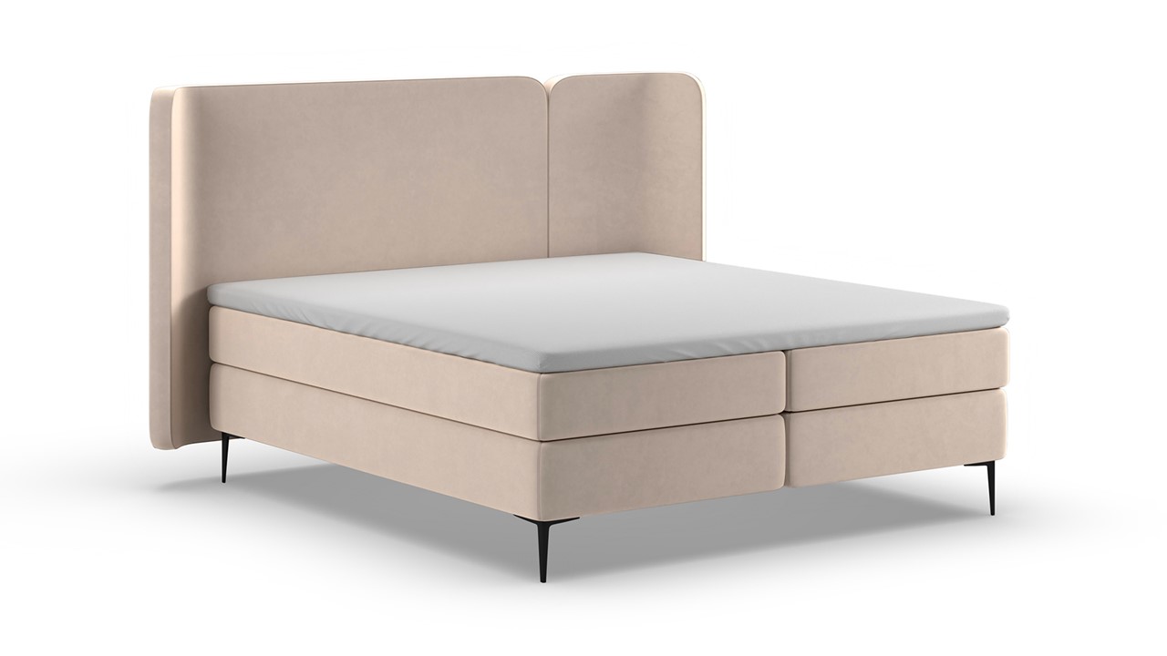 Boxspring Mesa - Warm wool beige