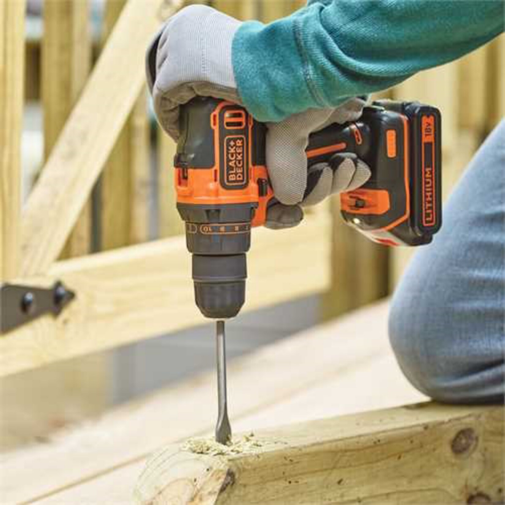 BLACK+DECKER Bohrschrauber Akku-Bohrschrauber BDCDD186K, 18Volt