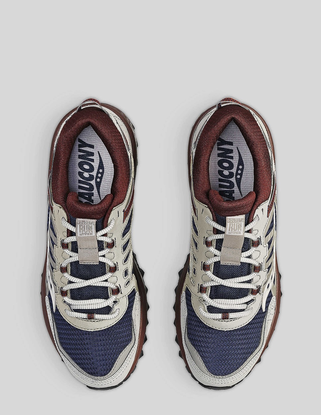 saucony Sneakers Homme Grid Peak Gris/Marron/Bleu