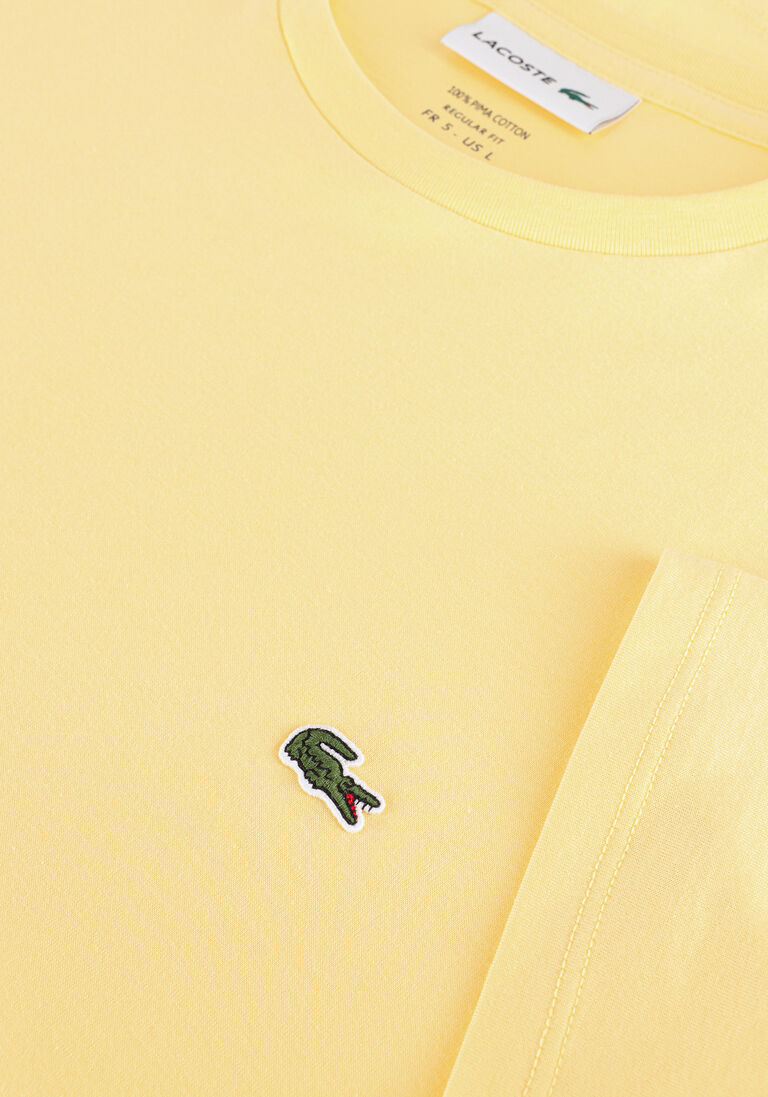 LACOSTE gele lacoste t-shirt 1ht1 men's tee-shirt 1121