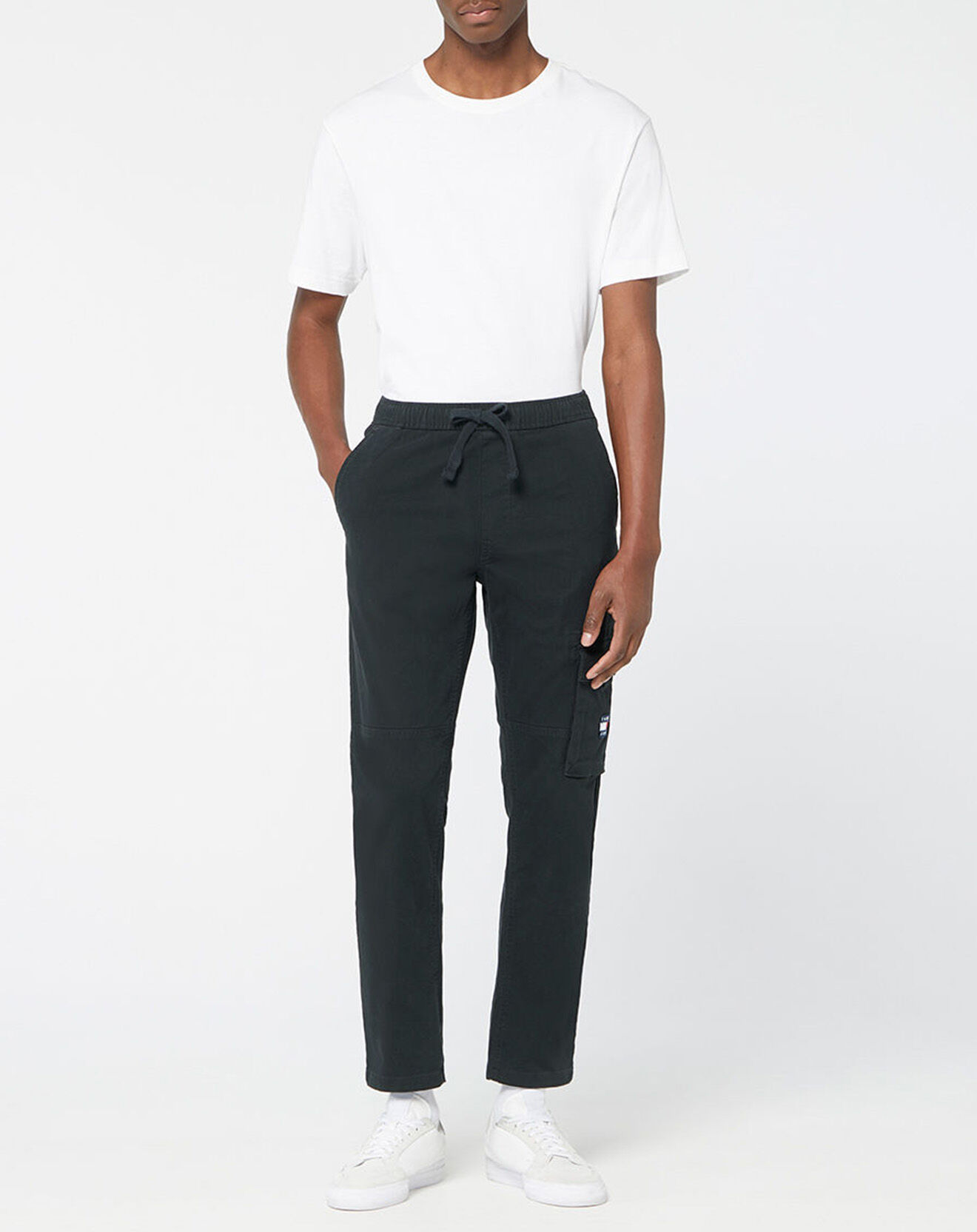 Tommy Jeans Jogging cargo Dad Dobby noir