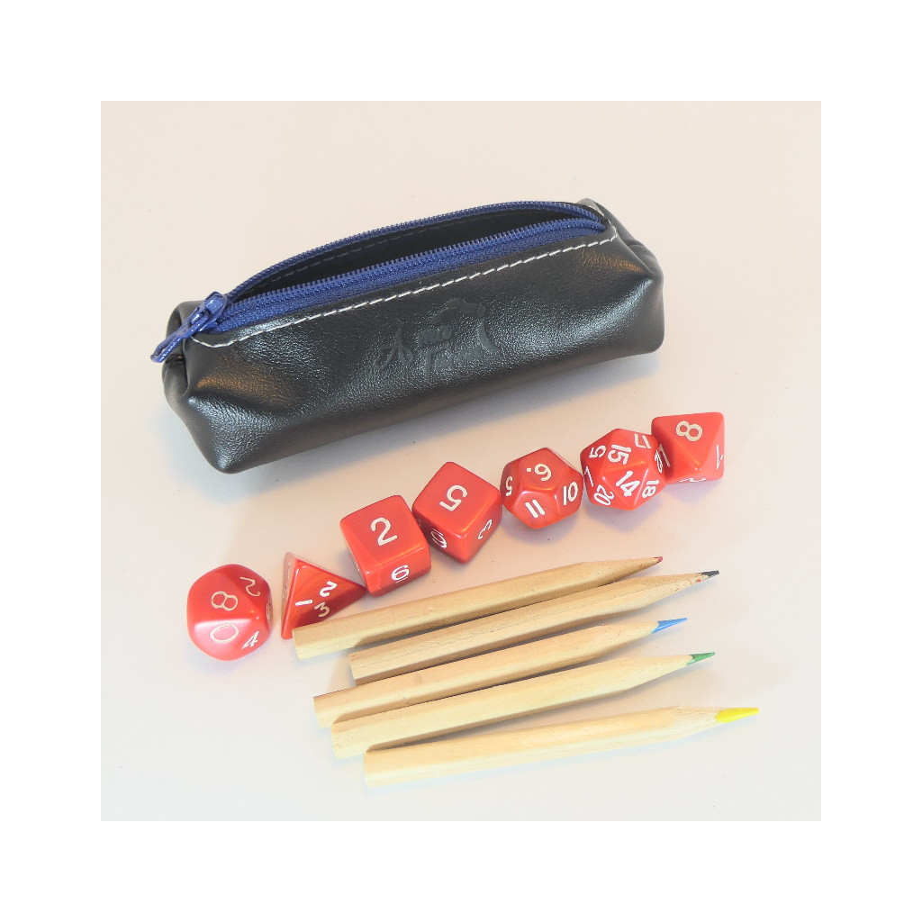 Trousse à dés Nomade - Noire / Bleue