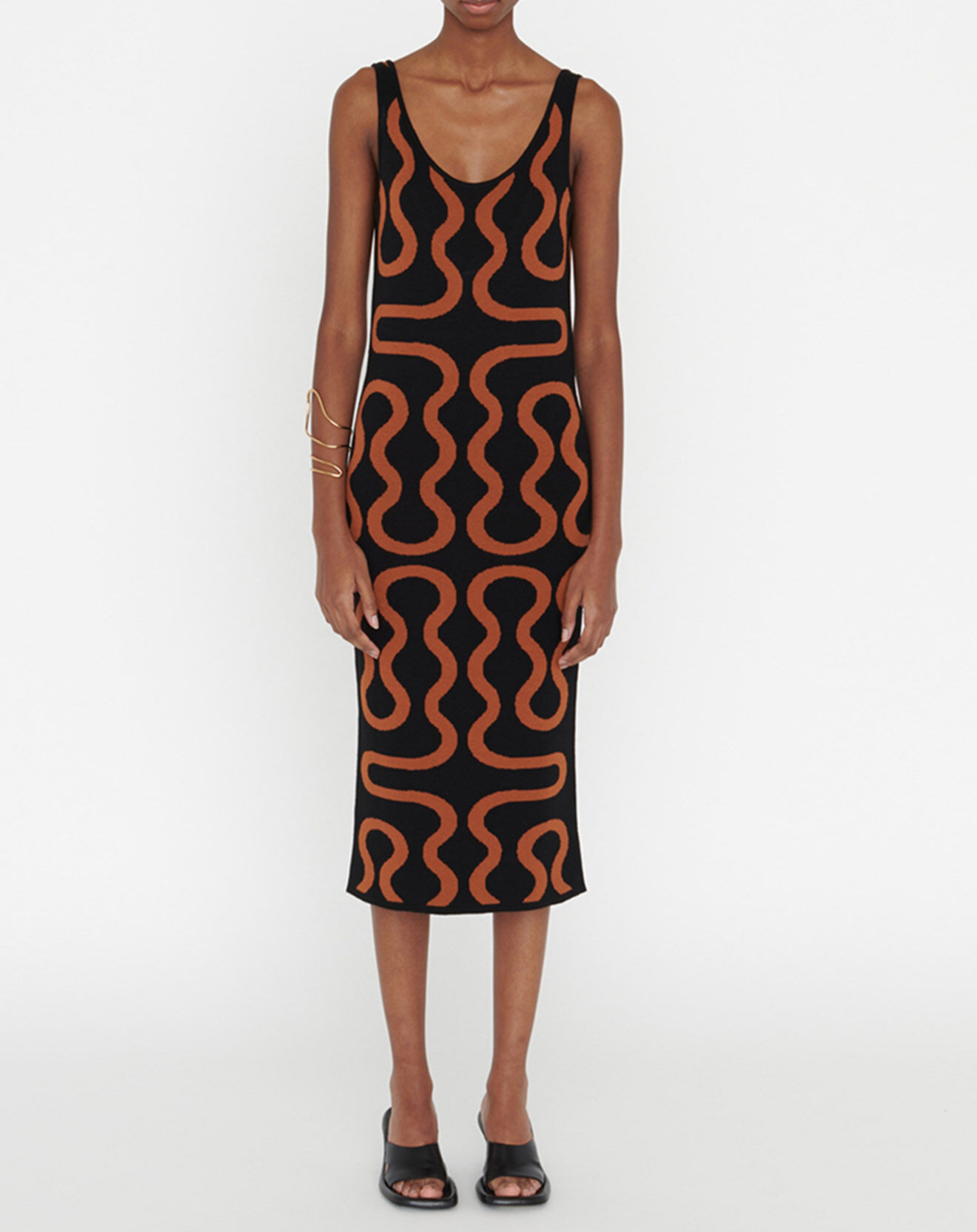 Zapa Robe Ridley imprimée noir/marron