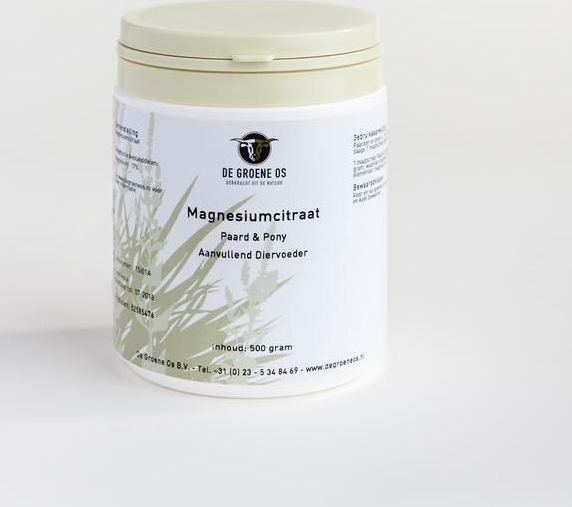 De groene os Magnesiumcitraat paard & pony 500gr