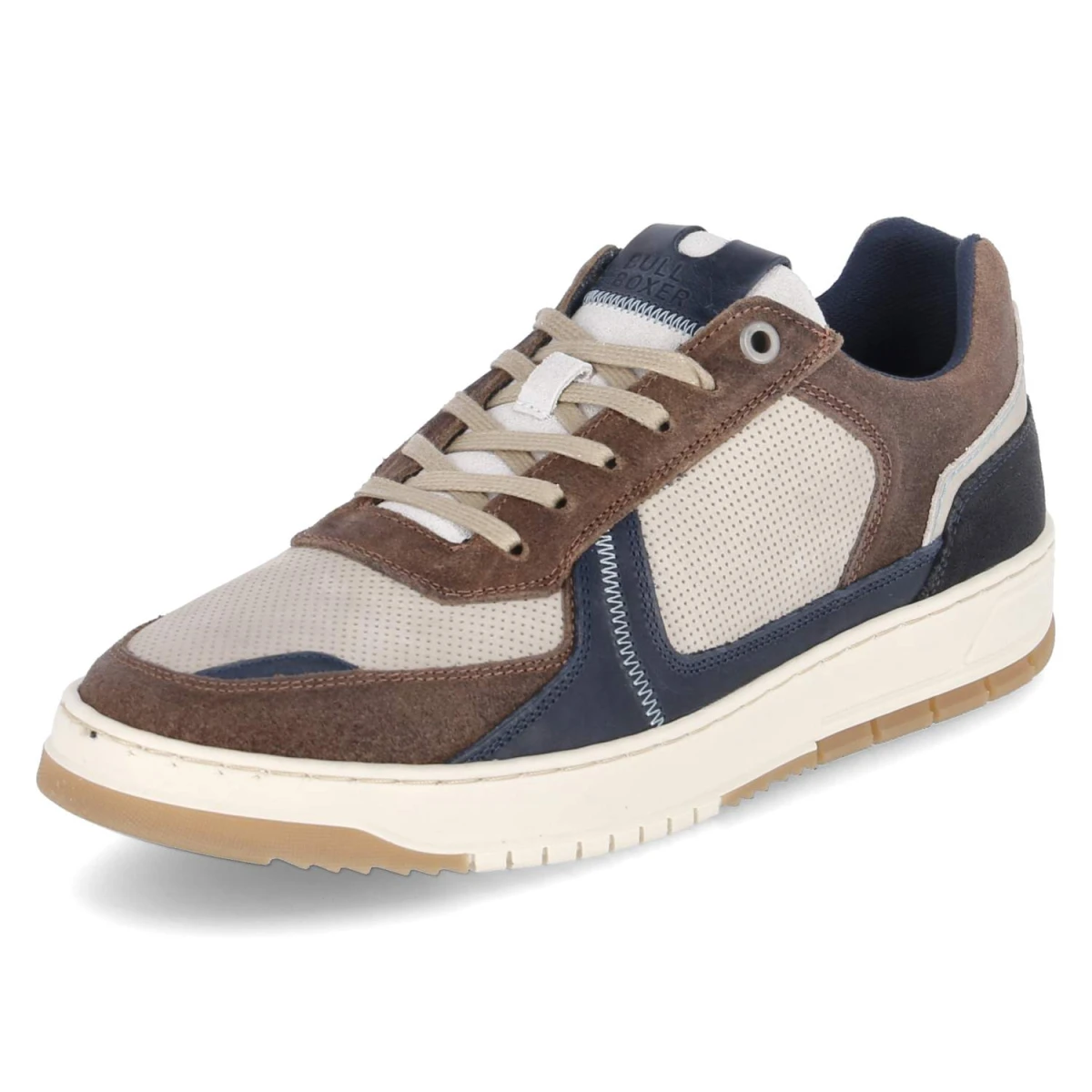 BullboxerLow Sneaker - Grey - Dark Brown