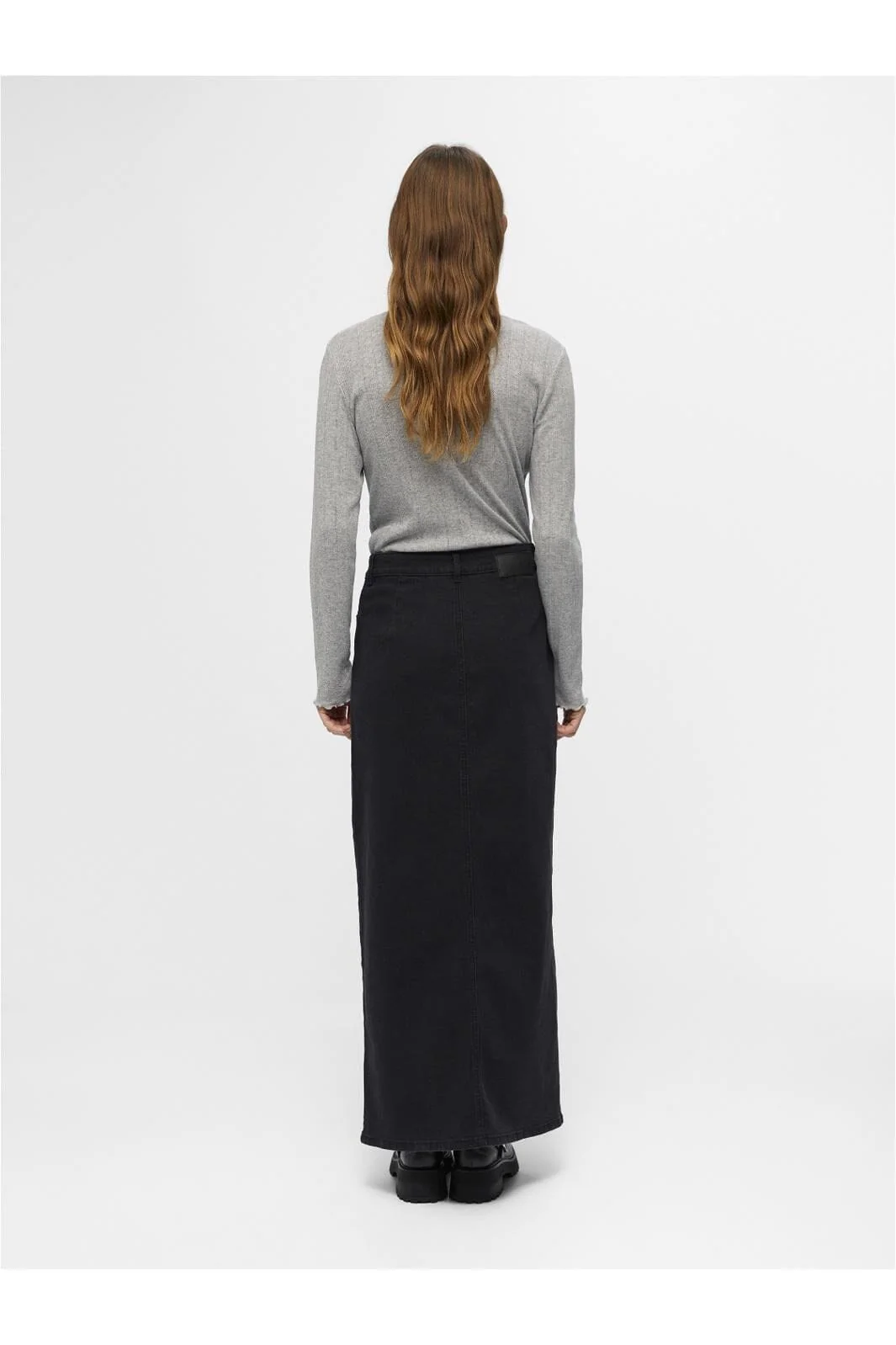 Object Objsina Long Denim Skirt Ott